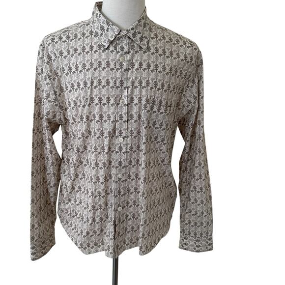 Ted Baker London Men’s Beige Long Sleeves Button Front Short Size 7 - Picture 3 of 8